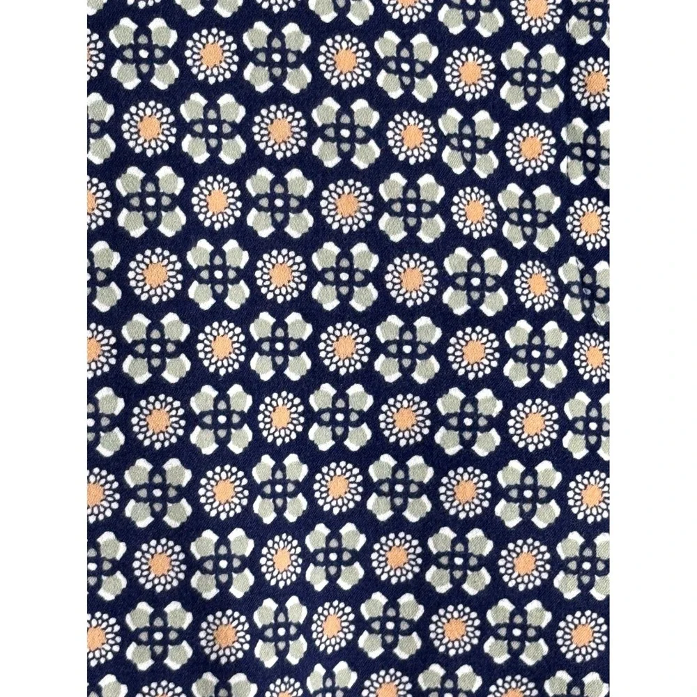 ZAC & RACHEL Navy Blue Floral Print Straight Leg Pants‎ Size 12